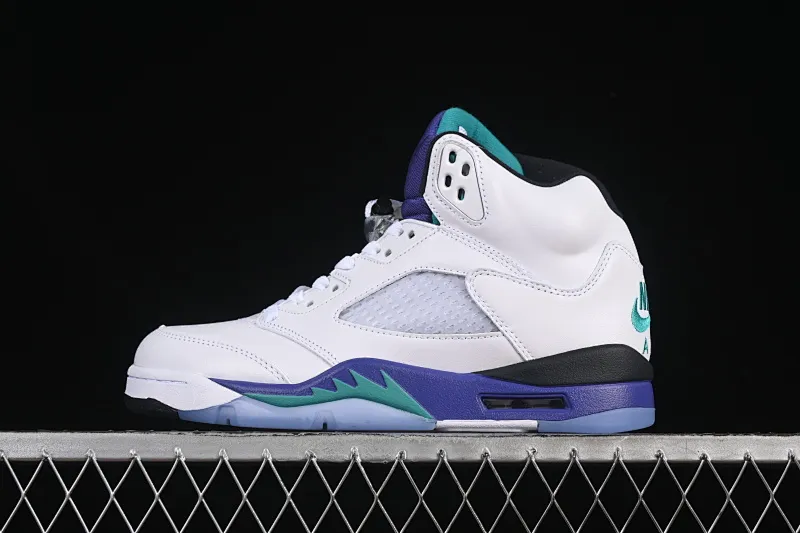 All categories Air Jordan Jordan series basketball shoes Air Jordan 5 L version Air Jordan 5 OG "Grape" AJ5 Joe 5 white grape first layer basketball shoes HQ7978-100